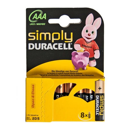 BATERIE ALCALINA DURACELL LR03 BLISTER 4 BUC