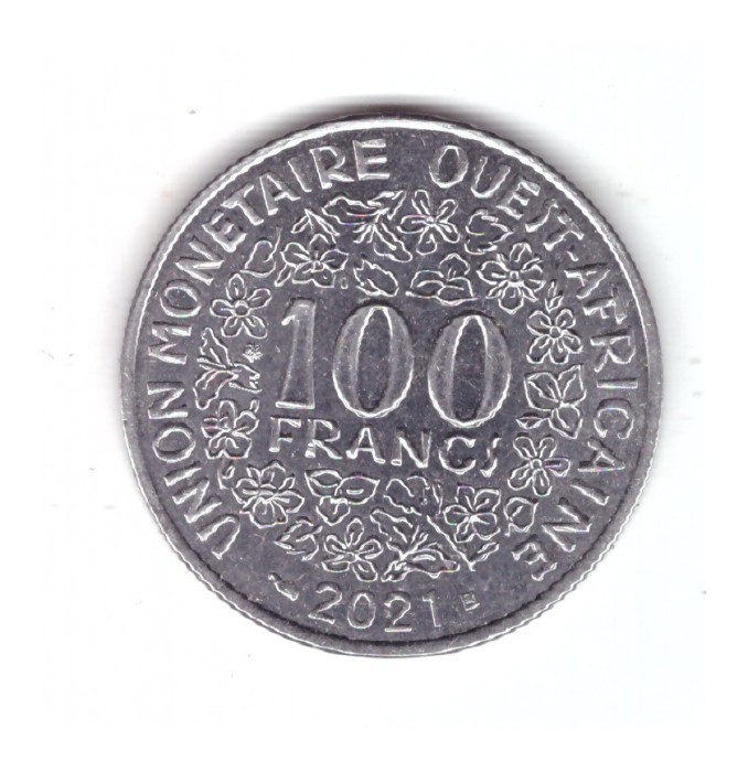 Moneda Africa de Vest 100 francs/franci 2021, stare excelenta, curata