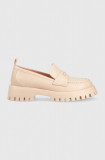 Pepe Jeans mocasini OXFORD femei, culoarea roz, cu platforma, PLS10408