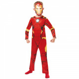 Cumpara ieftin Costum Iron Man Clasic pentru baieti 7-8 ani 128 cm, Marvel