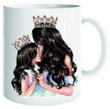 Cana alba personalizata, mama fiica, INOVATIX&reg;. 330ml