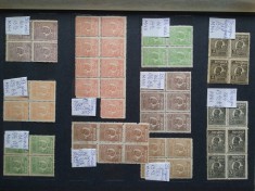 1920-Romania-Ferdinand Bust mic blocuri de 4,6,9-11 buc-MNH-RAR foto