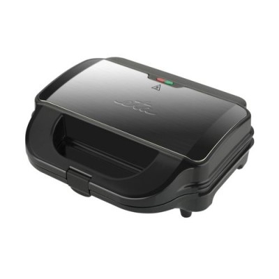 Sandwich maker 6 in 1 ETA Sorento Plus, 900 W, maner termo izolat, placi antiaderente, picioruse anti-alunecare, indicator luminos, inox, Negru foto