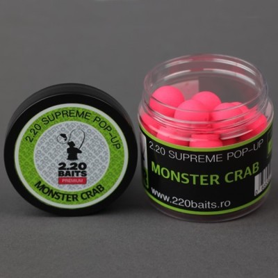 Pop Up 2.20 Baits Supreme, Roz, Monster Crab, 16mm, 100ml foto