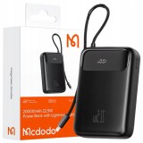 Mcdodo Powerbank 20000Mah Cu Display Usb Usb-C 22.5W + Cablu Lightning