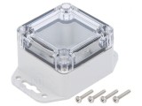 Carcasă Universală ABS Gri Deschis 60x60x40mm, KRADEX