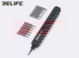 Surubelnita Electrica Precizie RELIFE E1, 12 biti, Fibra Carbon, Cuplu 0.35Nm, S2, LED, USB-C, Magnetica, Accesorii GSM