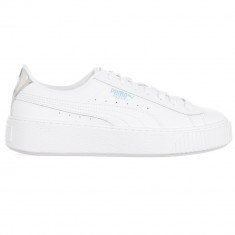 Tenisi femei Puma Basket Iridescent Alb