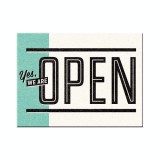 Magnet - We Are Open, Nostalgic Art Merchandising