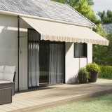 VidaXL P&acirc;nză de rezervă copertină, multicolor, 4x3 m