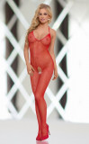 Catsuit Fishnet - Rosu S/L, Softline