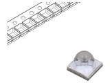 LED UV-C Putere 48&deg; 265-280nm 7x7x5.8mm