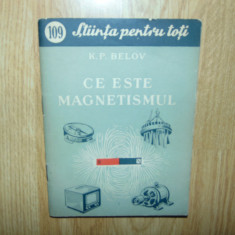 Ce este Magnetismul -K.P.Belov -Stiinta pentru toti nr:109