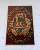 Placheta aniversara &ndash; Comandamentul Infanteriei si Tancurilor 1942 - 1982