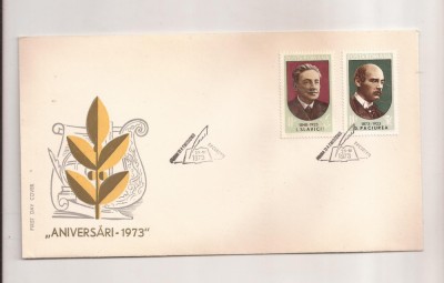 P5 Plic FDC-Prima zi a emisiunii- Aniversari 1973 foto