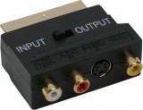 Adaptoare EURO / RCAsoclu 3 RCA si S-VHS-fisa EURO-SCARTplacat cu aur