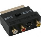 Adaptoare EURO / RCAsoclu 3 RCA si S-VHS-fisa EURO-SCARTplacat cu aur