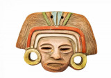 Figurina ceramica masca mayasa - model m1
