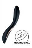 Vibrator Rrrolling Explosion G-Spot, Silicon, USB, Negru, 22 cm