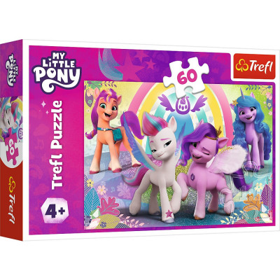 PUZZLE TREFL 60 MY LITTLE PONY IN LUMEA PRIETENIILOR SuperHeroes ToysZone foto