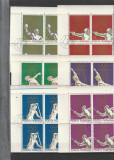 JOCURILE OLIMPICE DE VARA MUNCHEN ( LP 797 ) 1972 OBLITERATA BLOC DE 4, Stampilat