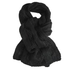 Fular elegant negru pentru sezonul rece