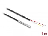 Senzor temperatura la 2 fire deschise DS18B20 1m, Delock 91406
