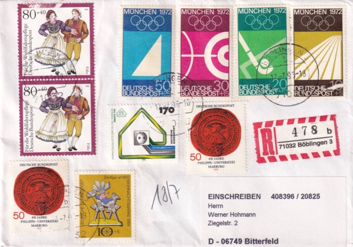 FILATELIE TEMATICA - PLIC GERMANIA TEMATICA OLIMPIC FOLCLOR