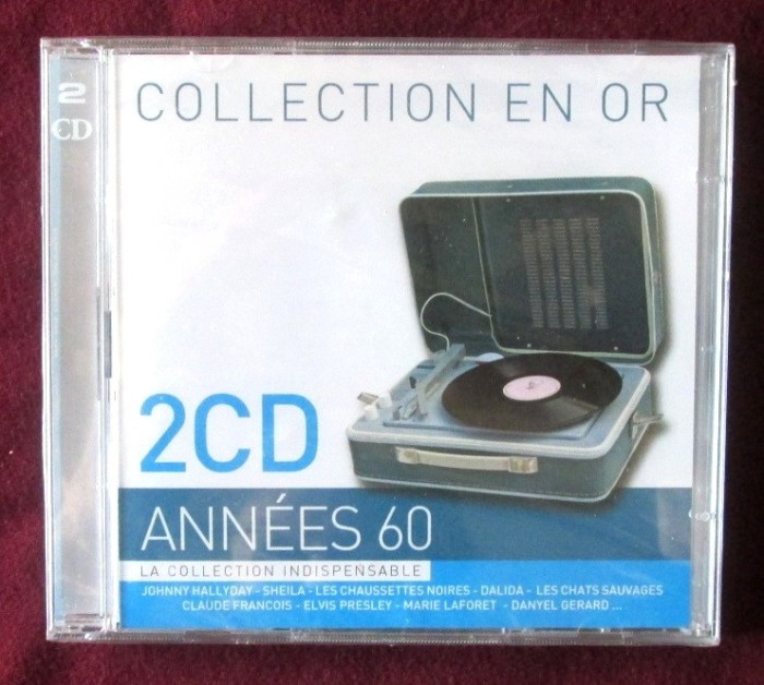 Caseta 2 CD-uri: &quot;COLLECTION EN OR - 2CD ANNEES 60. La Collection Indispensable&quot;. Nou, in tipla