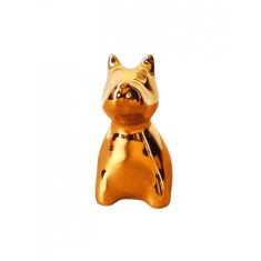 Statueta decorativa, Caine, Auriu, 7 cm, DV2702AU