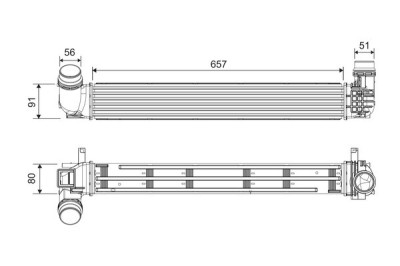 VALEO 818878 Intercooler, compresor foto