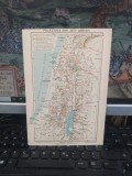 Palestina &icirc;n timpul lui Hristos, Hartă, Palastina zur Zeit Christi; Das Morgenland, Semiluna fertilă, Verlag Herder, Freiburg, 1938, 181
