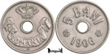 1906 J, 5 Bani - Carol I - Regatul Rom&acirc;niei | KM 31 | stare UNC