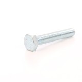 Surub cu cap hexagonal, filetat complet, otel, zincat alb, M10 x 50 mm