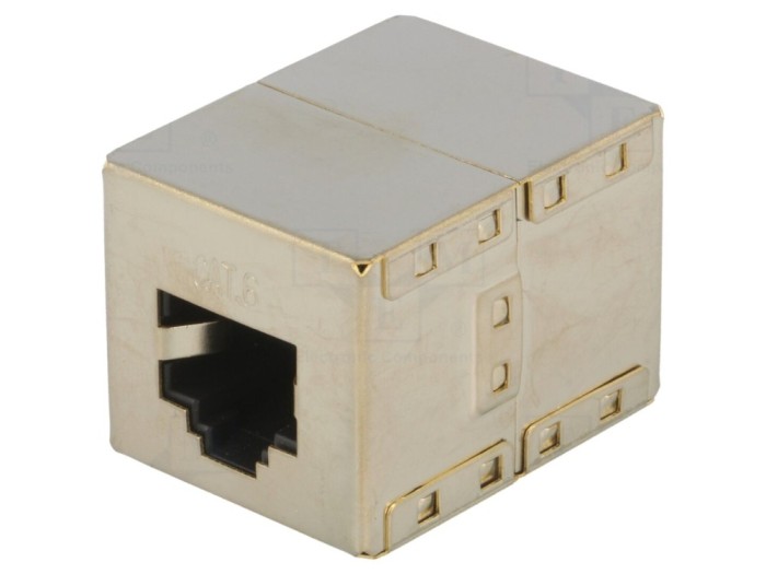 Conector adaptor soclu RJ45 ecranat