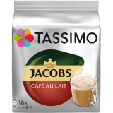 Capsule cafea, Jacobs Tassimo Caf&eacute; au Lait, 16 bauturi x 180 ml, 16 capsule