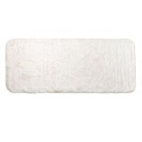 Covoras Decorativ din Imitatie de Blana, Off White, 140x60cm, Antiderapant, CMCLASS