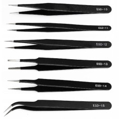 Set 6 pensete metalice, diferite forme, negru