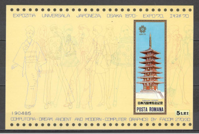 Romania.1970 EXPO Osaka-Bl. ZR.352 foto