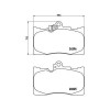 Placute frana Lexus Gs ( L1) 08.11-, Gs ( S19) 01.05-12.12, Is 3 ( E3) 04.13-, Rc ( C1) 08.14-, Fata, BREMBO