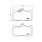 Placute frana Lexus Gs ( L1) 08.11-, Gs ( S19) 01.05-12.12, Is 3 ( E3) 04.13-, Rc ( C1) 08.14-, Fata, BREMBO
