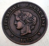 B.697 FRANTA CERES 5 CENTIMES 1873 A