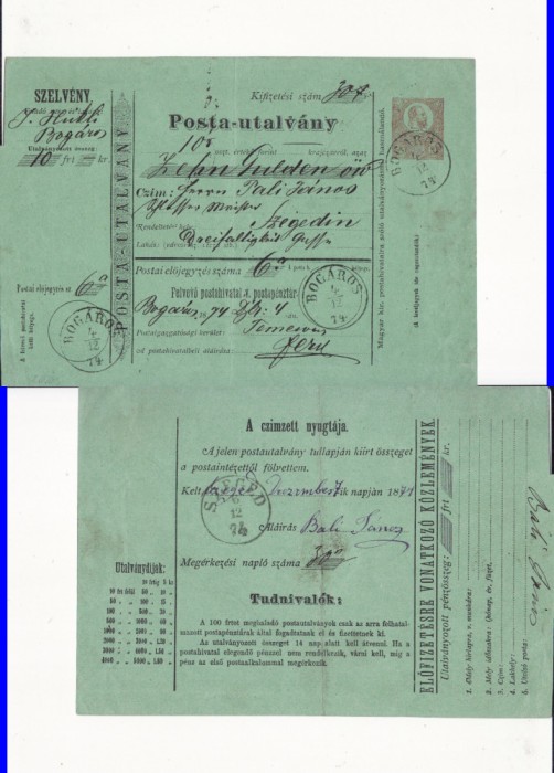 Bulgarus, Bogaros (Timis) - ordin de plata 1874- RR