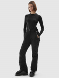 Pantaloni de schi cu bretele 4FPro membrana Dermizax 20000 pentru femei - negri, 4F Sportswear
