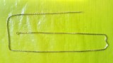 F842-Lant de gat dama argintiu cu zale deosebite foarte elegant. 68 cm.