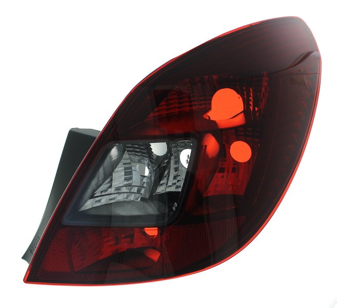 Stop spate lampa Opel Corsa D, 2006-2014 5 Usi, spate, omologare ECE, fara suport bec, fumuriu, 1222200; 93196754, Dreapta