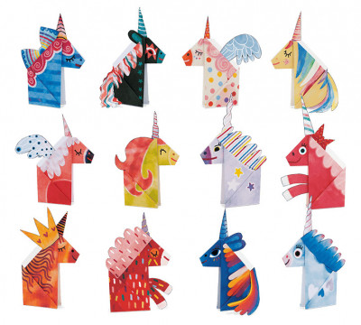 Set Origami incepatori - Unicorni, Ludattica, +5 ani foto