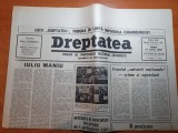 dreptatea 27 martie 1990-art.&quot;iuliu maniu&quot;si&quot;frontul salvarii nationale..&quot;