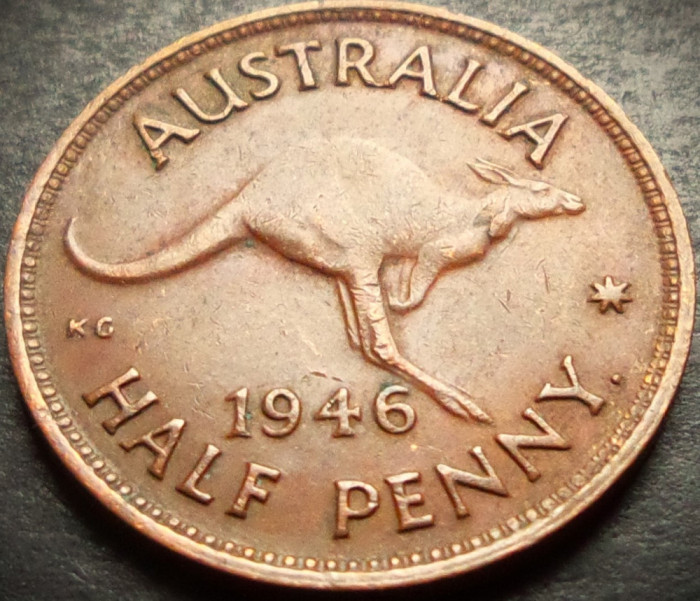 Moneda istorica HALF PENNY - AUSTRALIA, anul 1946 * cod 4290