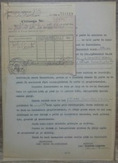 Contract de inchiriere/ 1945, Bucuresti, sectorul I Galben
